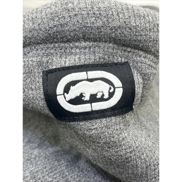 Ecko Unlimited Grey Zippered Hoodie/ Black Logo, Sherpa Lined, Soft, Size 3XL - Picture 6 of 13